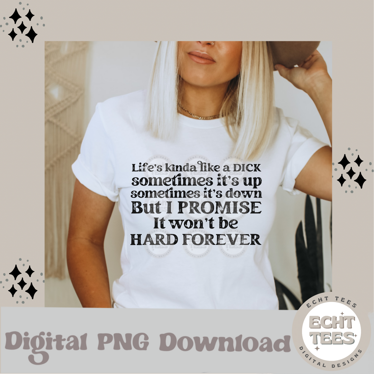 It won’t be hard forever PNG Digital Download