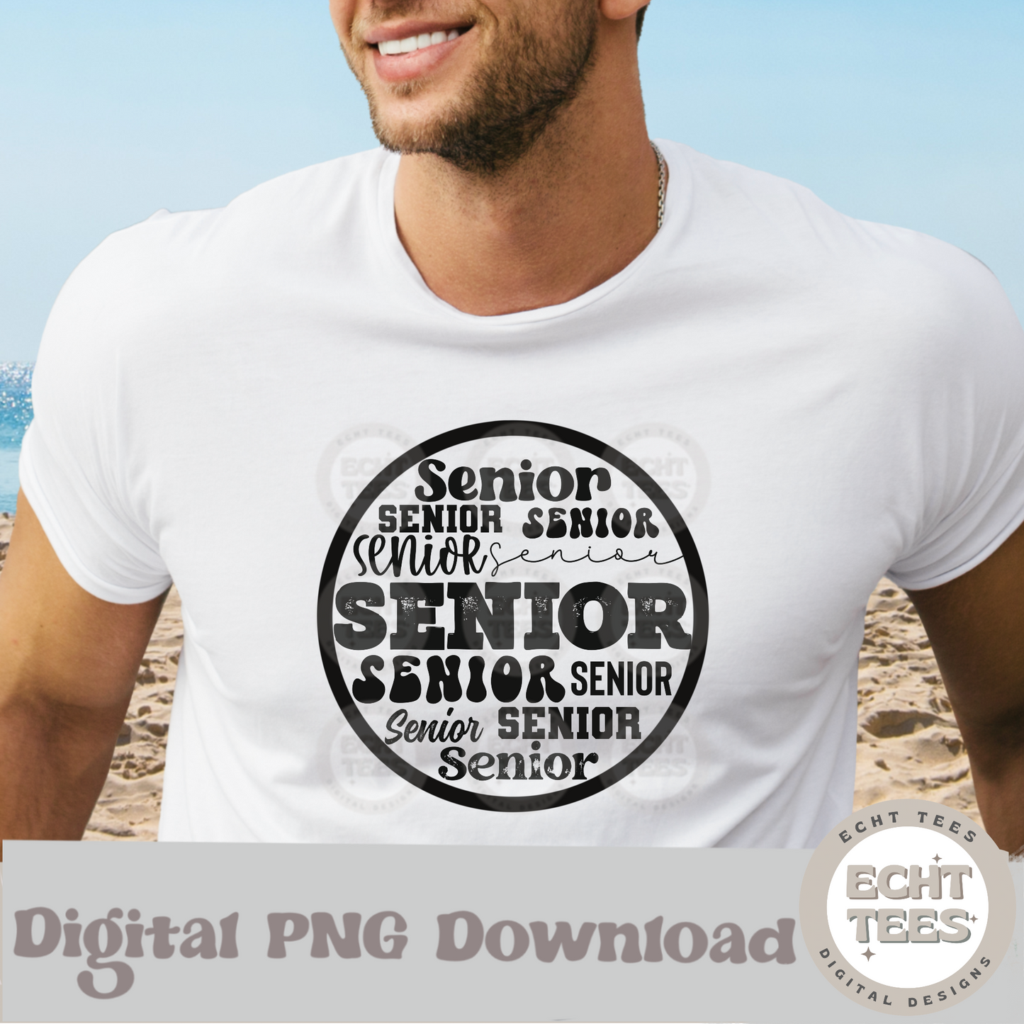 Senior Typography PNG Digital Download