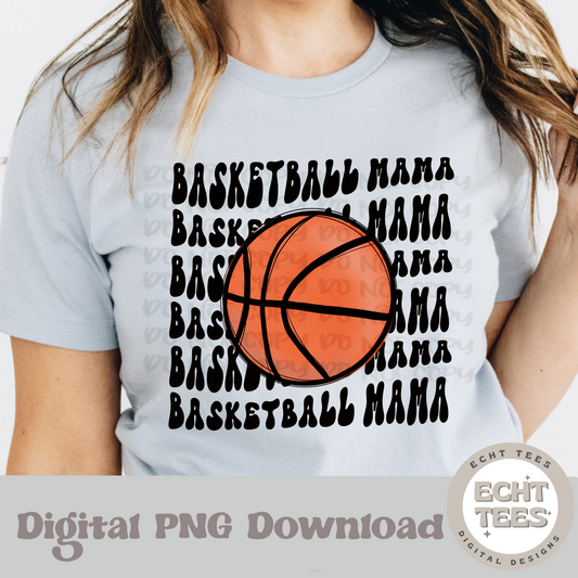 Retro Basketball Mama PNG Digital Download