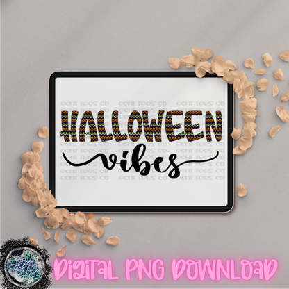 Halloween vibes PNG Digital Download